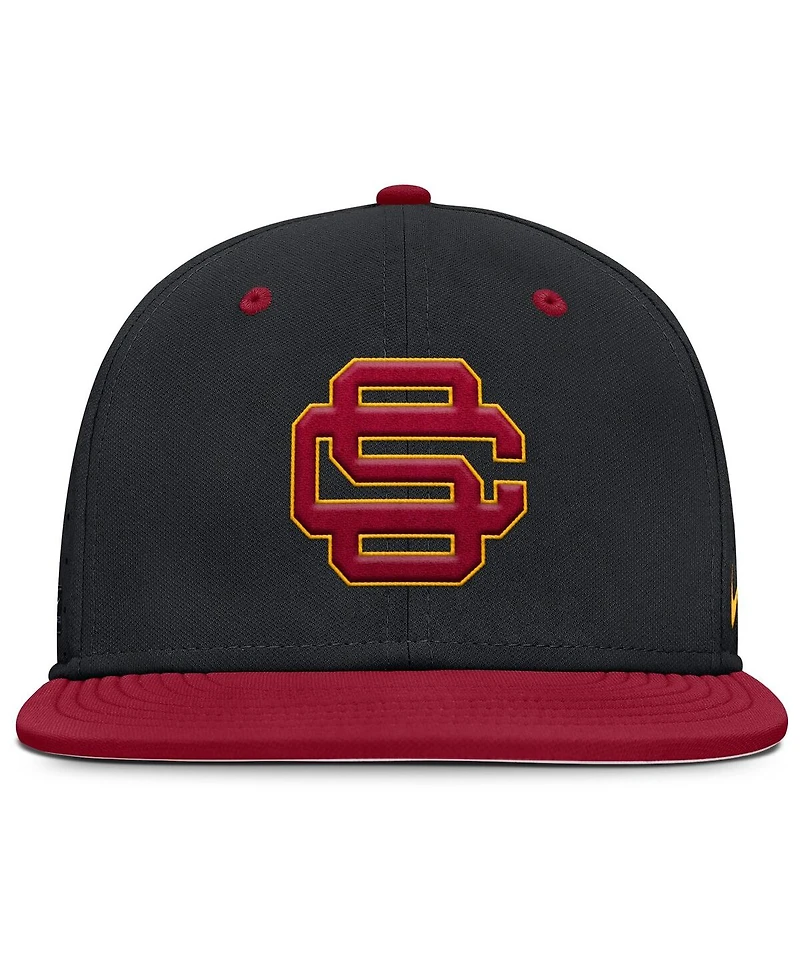 Nike Men's Black Usc Trojans On-Field Dugout True Performance Fitted Hat