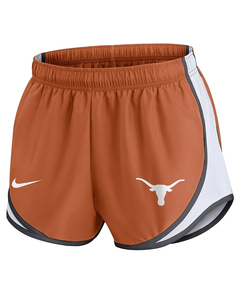 Nike Women's Texas Orange Texas Longhorns Spring Break Tempo Performance Shorts