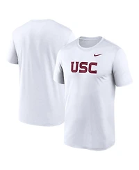 Nike Men's White Usc Trojans Primetime Legend Wordmark T-Shirt