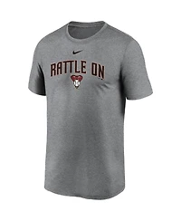 Nike Men's Gray Arizona Diamondbacks Local Font Legend T-Shirt