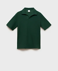 Mango Men's Cotton-Blend Polo Shirt