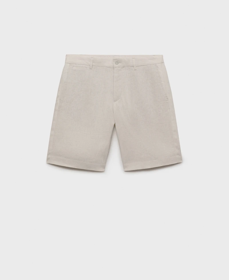 Mango Men's Tailored Linen Shorts