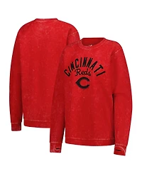 G-iii 4Her by Carl Banks Women's Red Cincinnati Reds Comfy Cord Pullover Sweatshirt