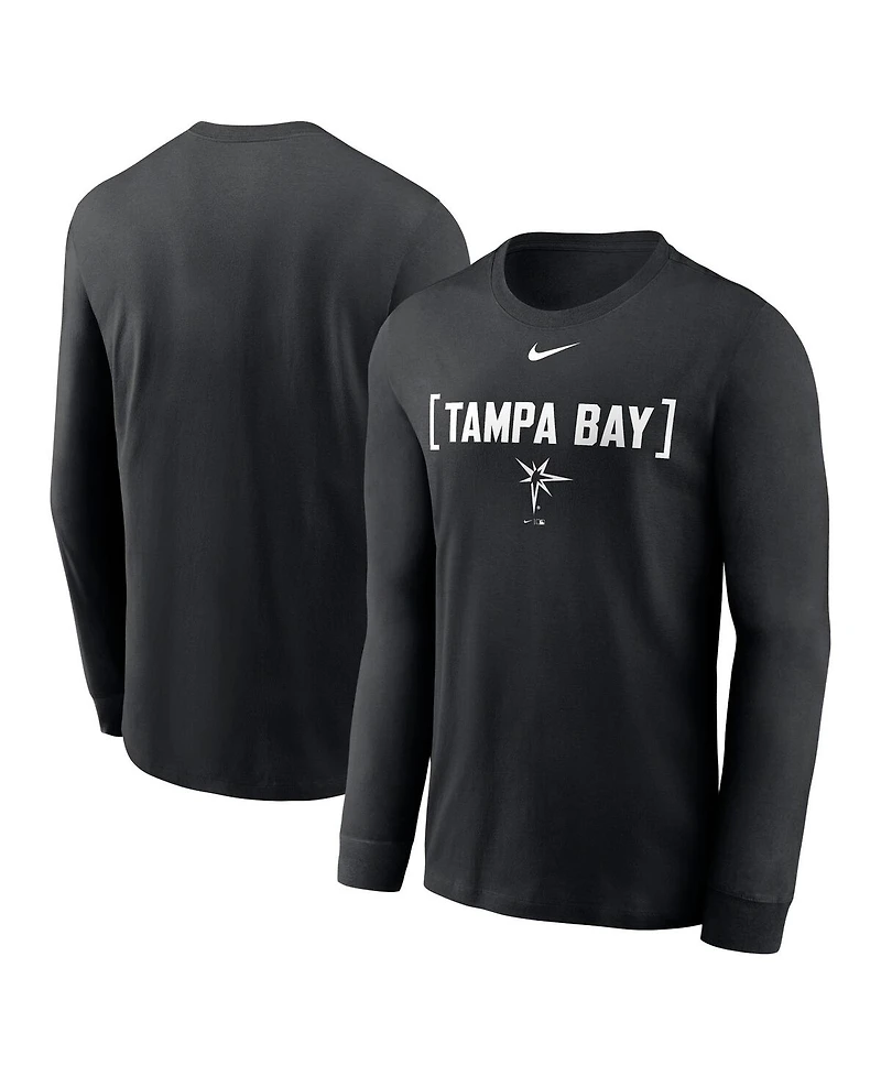 Nike Men's Black Tampa Bay Rays Local Nickname Long Sleeve T-Shirt