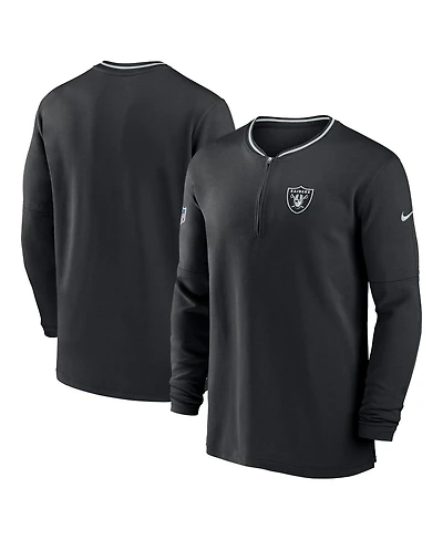 Nike Men's Black Las Vegas Raiders Coach Half-Zip Sweatshirt