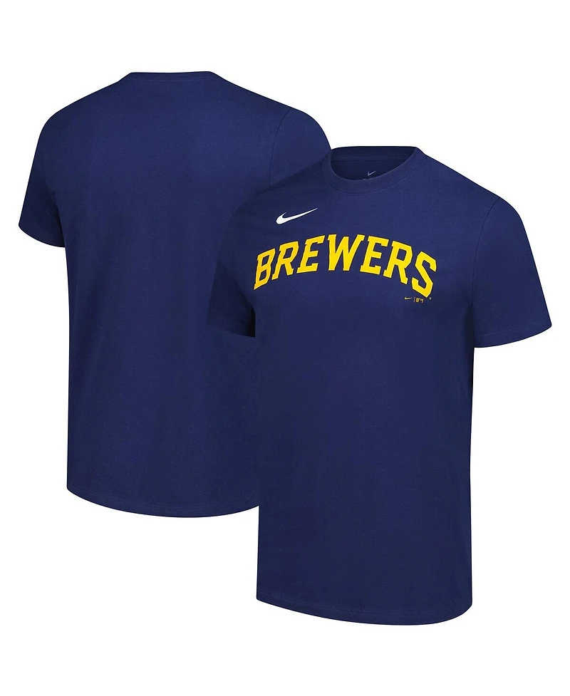 Nike Men's Navy Milwaukee Brewers Sundown T-Shirt