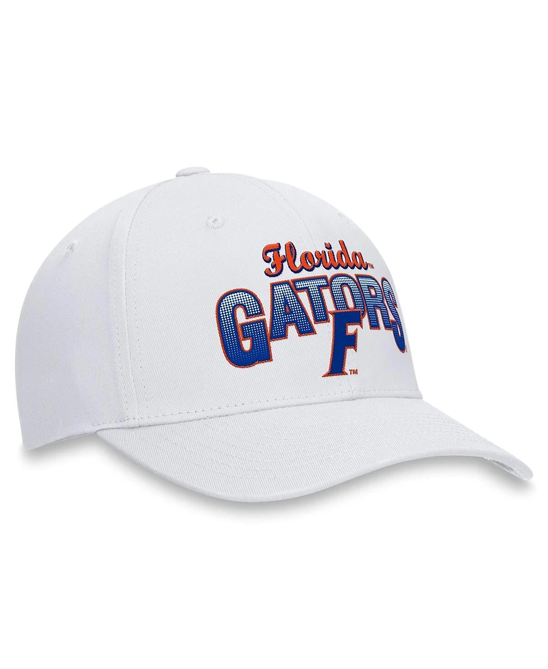 Top of the World Men's White Florida Gators Fundamentals Game Adjustable Hat