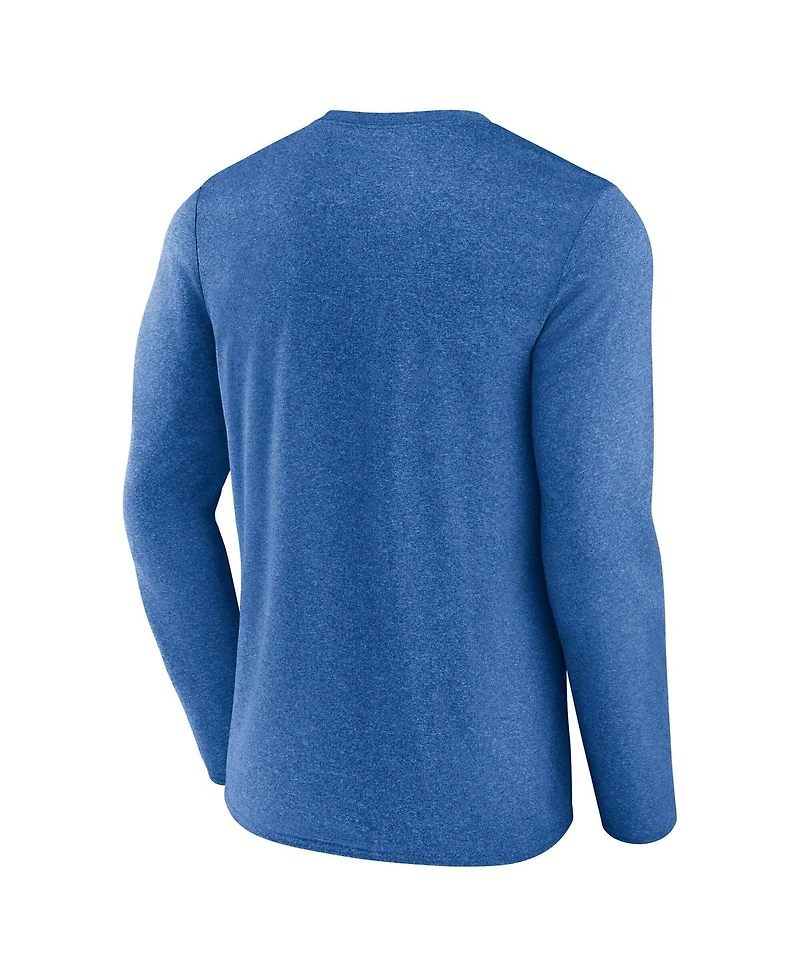 Fanatics Men's Heather Royal Buffalo Bills Fundamentals Long Sleeve T-Shirt
