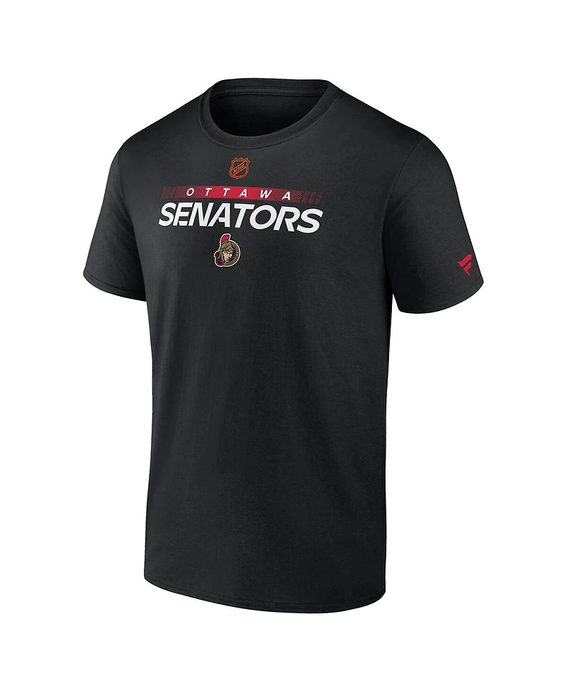 Fanatics Men's Black Ottawa Senators Special Edition 2.0 Authentic Pro T-Shirt