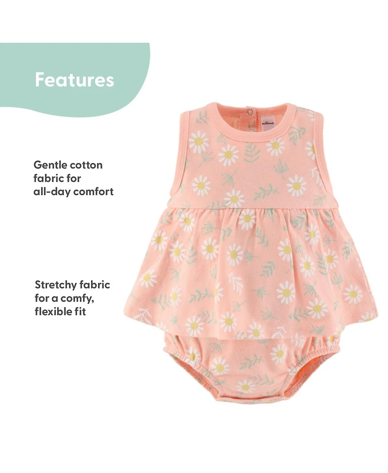 The Peanutshell Baby Girls Rompers - 2 Pack