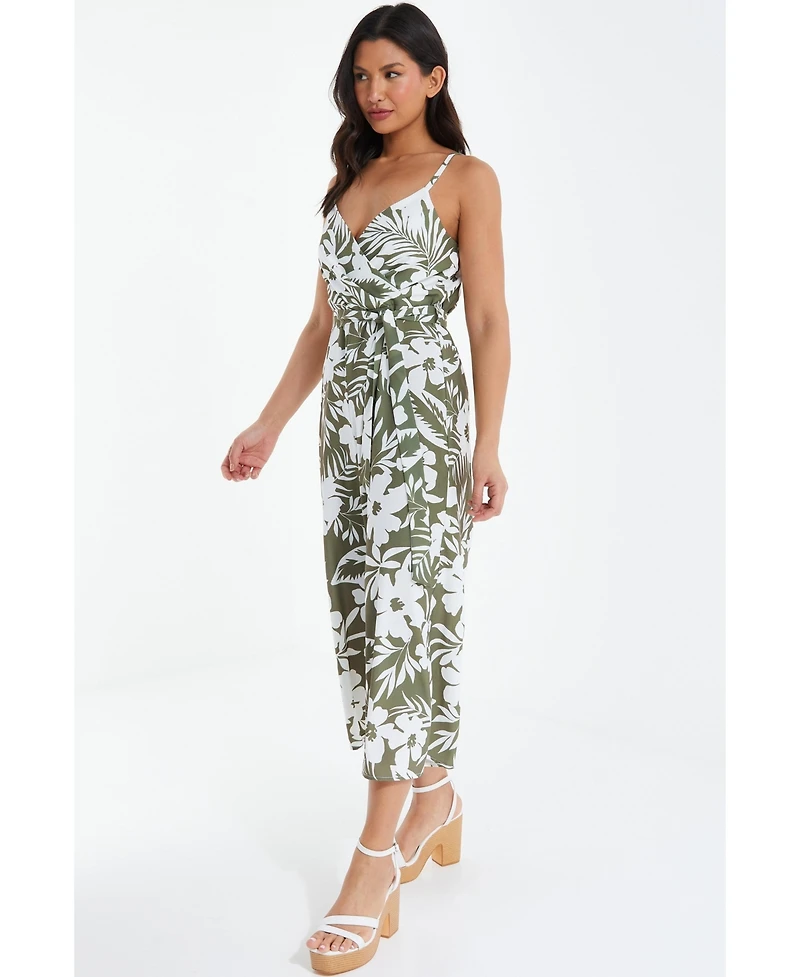 Quiz Women's Tropical Culotte Jumpsuit