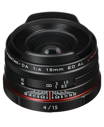 Pentax Smcp-da 15mm f/4 Ed Al Hd Lens for Dslr Cameras, Black