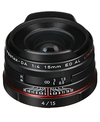 Pentax Smcp-da 15mm f/4 Ed Al Hd Lens for Dslr Cameras, Black