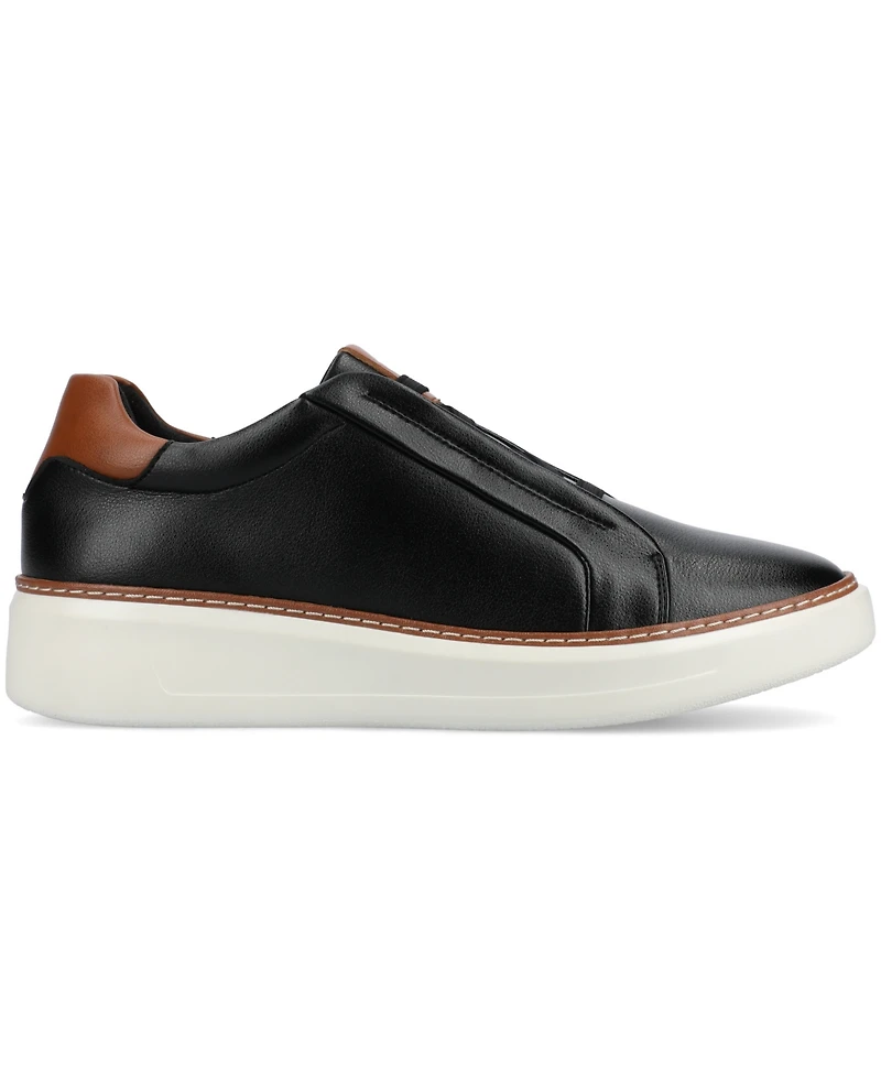 Vance Co. Men's Forbes Comfort Slip On Luxe Low Top Flexible Sneakers