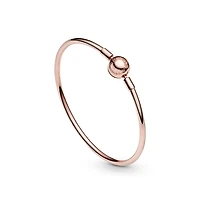 Pandora Rose Gold-Plated Barrel Clasp Bangle Bracelet