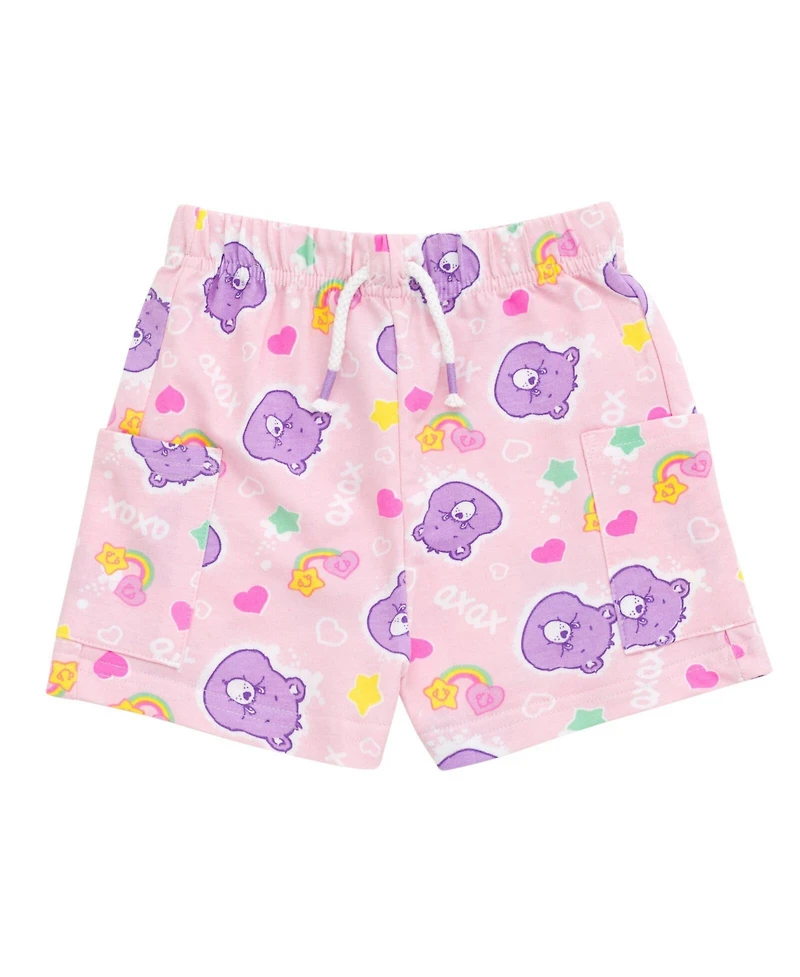 Care Bears Toddler Girls Best Friend Bear T-Shirt and French Terry Shorts Outfit Set