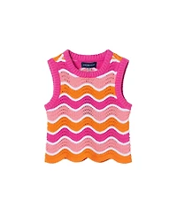 Andy & Evan Toddler Girls Toddler/Child Crochet Scallop Top & Shorts Set
