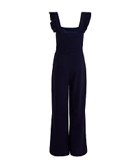 Quiz Women's Scuba Crepe Chain Front Frill Jumpsuit