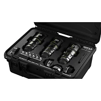 Dzofilm Catta Ace Cine 3-Lens Bundle with 18-35mm, 35-80mm, 70-135mm T2.9 Lens for Pl Mount and Canon Ef, Black