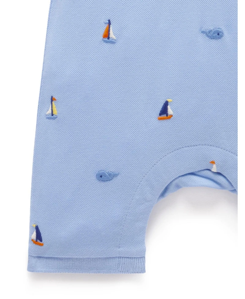 Purebaby Baby Boys Polo Romper
