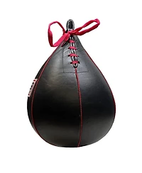 Genuine Leather Speed Bag for Mma, Muay Thai & Boxing, Heavy-Duty Punching Ball for Training, Reflex & Endurance, Reinforced Seams, Fast Rebound