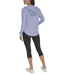 Calvin Klein Performance Ruched-Sleeve Zip Hoodie