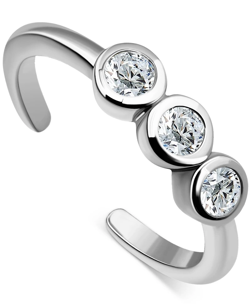 Giani Bernini Cubic Zirconia Adjustable Toe Ring in Sterling Silver (also in 18k Gold-Plated Sterling Silver), Exclusively at Macy's