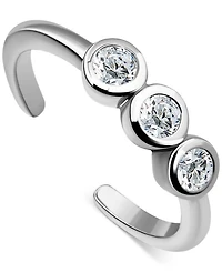 Giani Bernini Cubic Zirconia Adjustable Toe Ring in Sterling Silver (also in 18k Gold-Plated Sterling Silver), Exclusively at Macy's