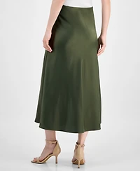 Anne Klein Women's Bias-Cut Flared Pull-On Skirt