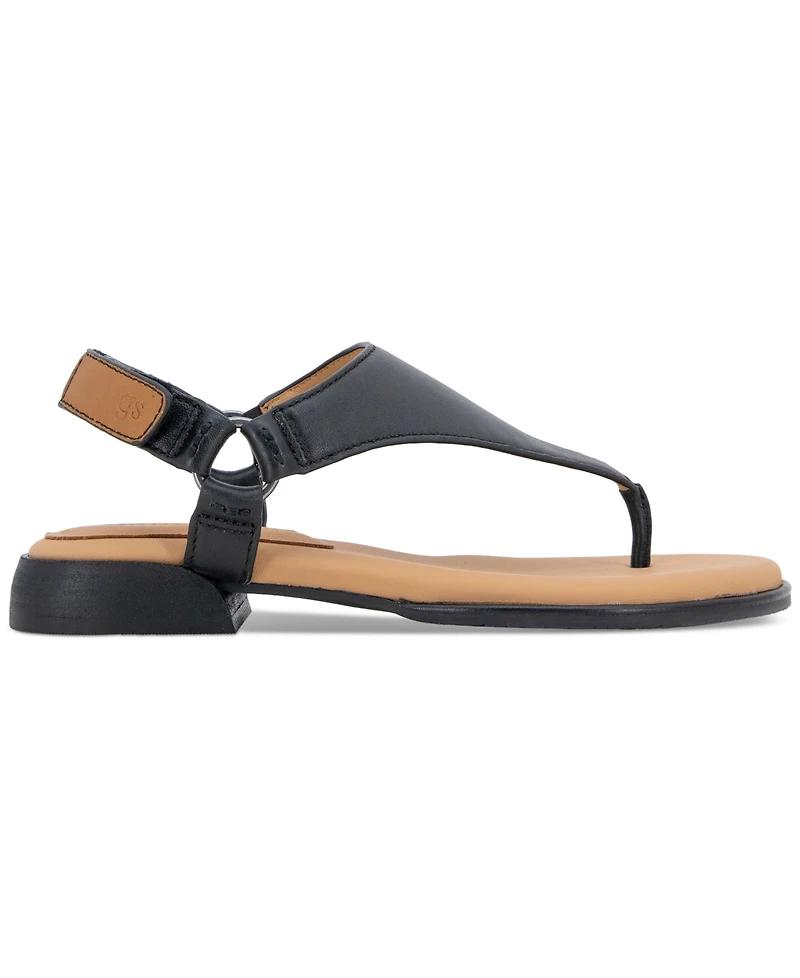 Gentle Souls Women's Holly Woven Thong Flat Sandals