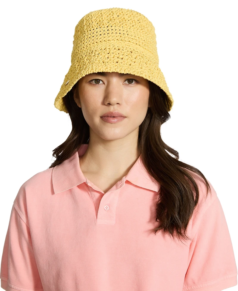 Steve Madden H-Alex Metallic Knit Bucket Hat