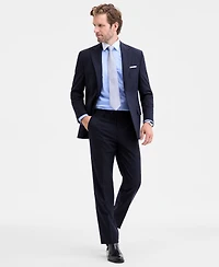Michael Kors Men's Classic Fit Wool-Blend Pinstripe Suit Separate Jacket