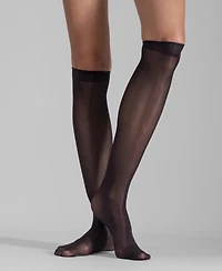 Lechery Women's Set of Two Lustrous Silky Shiny Sheer Dress Knee-high Stockings Socks