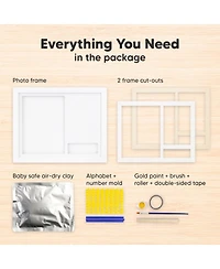 Noel Baby Hand and Footprint Kit, Personalized Keepsake Picture Frame, Newborn Handprint Kit for Boy, Girl