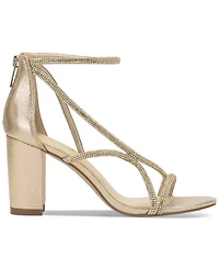 Jessica Simpson Women's Shiny Rhinestone Block-Heel Dress Sandals