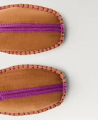 Mango Women's Contrast Stitch Espadrille Slip-Ons