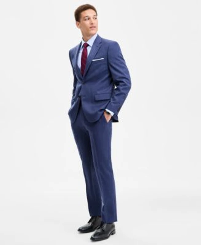 Tommy Hilfiger Mens Modern Fit Pure Wool Suit Separates