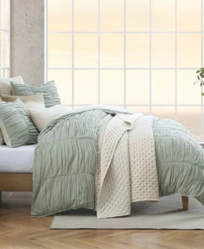 Dkny Pure Ruched Gauze Comforter Set