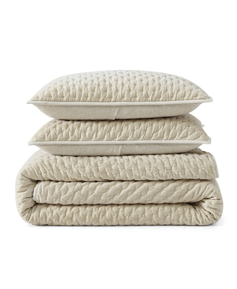 Dkny Pure Velvet 3-Pc. Quilt Set, Full/Queen