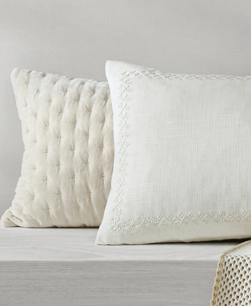 Dkny Pure Velvet Bolster Decorative Pillow, 12" x 36"
