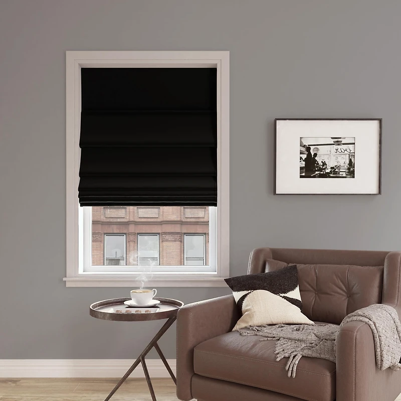 Morin Velvet 100% Blackout Cordless Roman Shade