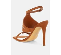 Warda Jeweled Shiny Stiletto Heels