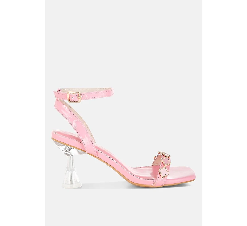 Ebina Charm Detail Spool Heels
