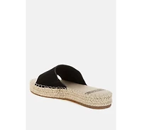 Huntra Real Soft Leather Espadrille Flatforms