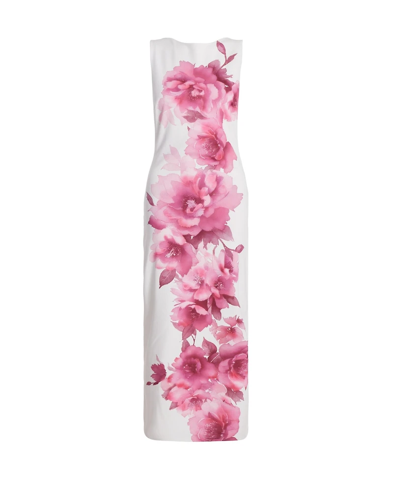 Quiz Women's Floral Print Scuba Crepe Maxi Dress