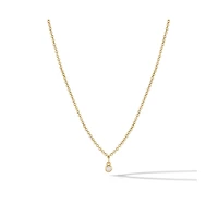 Vincero Women's White Sapphire Necklace – 14k Gold Plated Stainless Steel