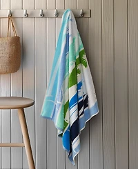 Lucky Brand Surf Stripe Cotton Beach Towel, 36"x72"