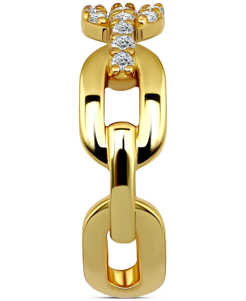 Giani Bernini Cubic Zirconia Link Adjustable Toe Ring Sterling Silver (also 18k Gold-Plated Silver), Exclusively at Macy's