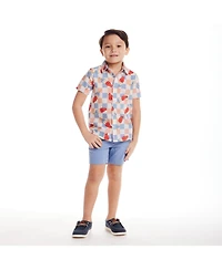 Andy & Evan Toddler Boys Toddler/Child Checkered Bomb Pop Buttondown Set