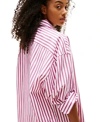 Tommy Jeans Women's Cotton Oversized Mini Shirt Dress